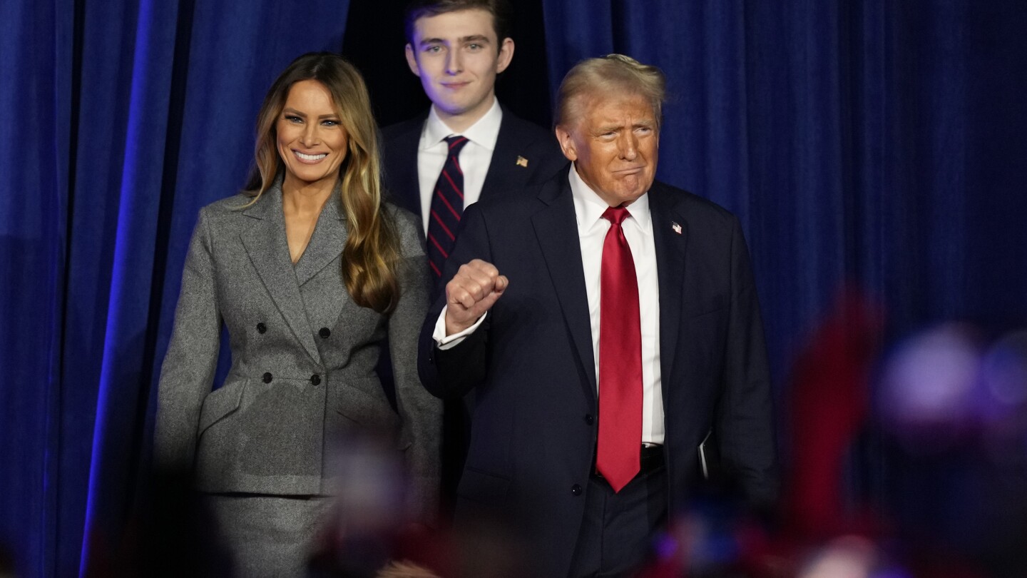 Trump's family circle has a different look as he returns to the White House