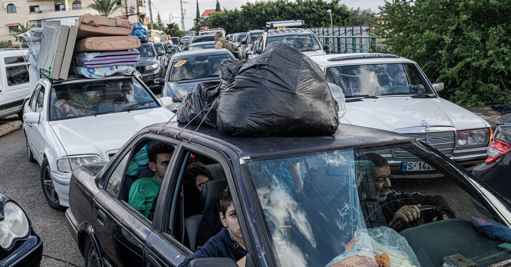 Thousands of Lebanese Head South as a Fragile Peace Begins