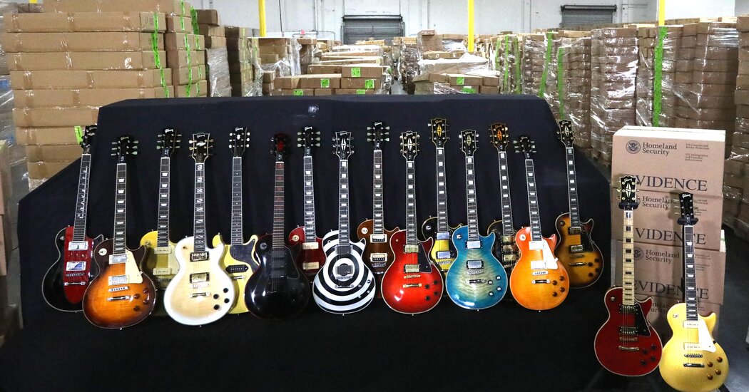 U.S. Border Agents Seize 3,000 Fake Gibson Guitars