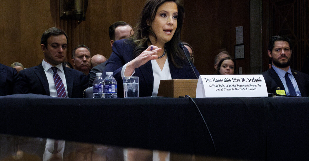 Elise Stefanik Pledges to Back Trump's Vision of a 'Reformed' U.N.