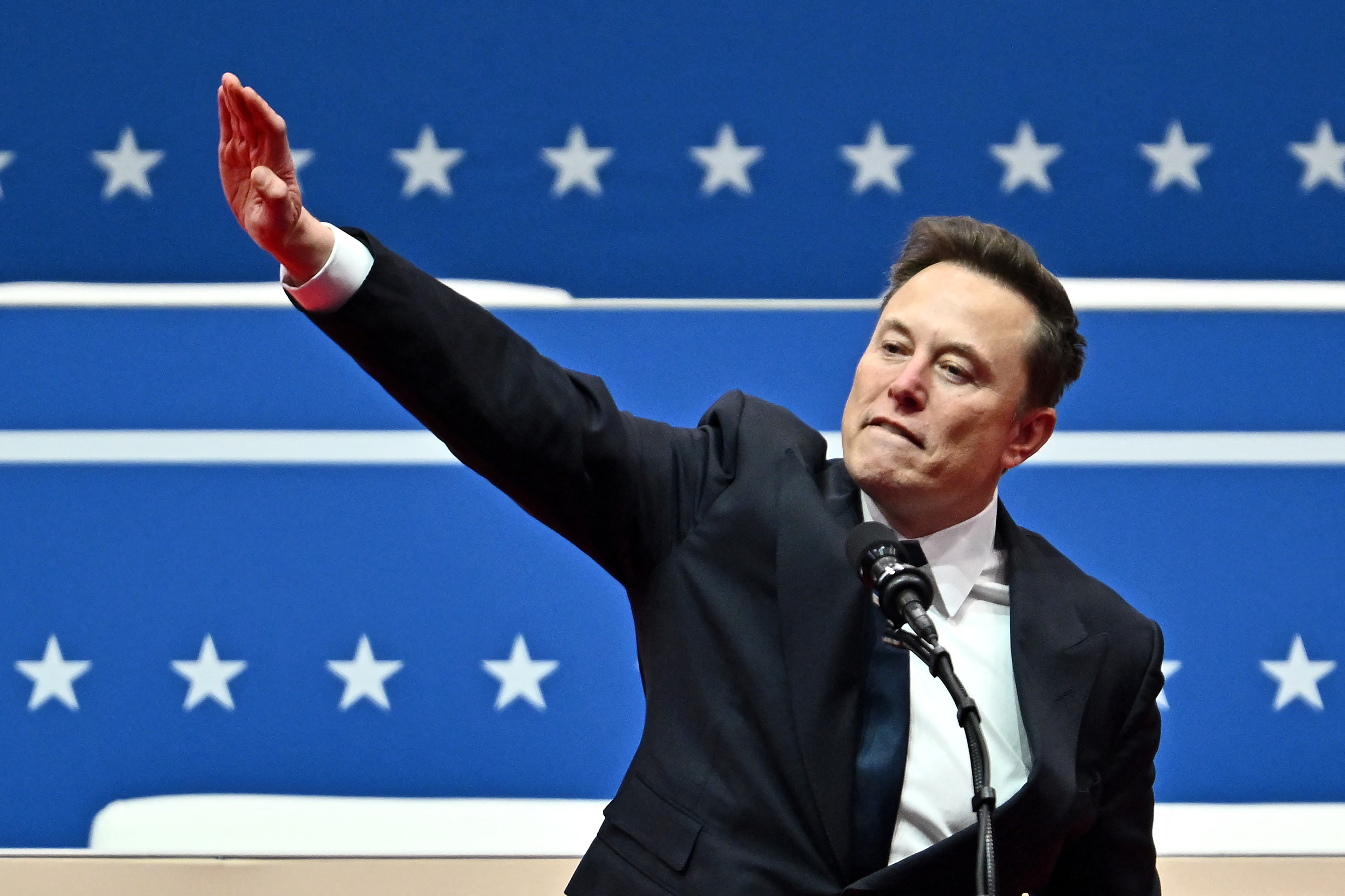 Musk's straight-arm gesture embraced by right-wing extremists regardless of what he meant